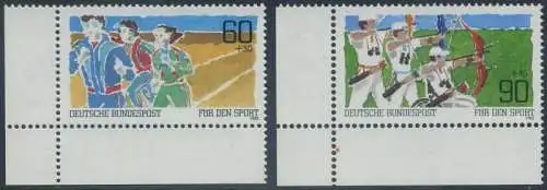 BUND 1982 Michel-Nummer 1127-1128 postfrisch SATZ(2) EINZELMARKEN ECKRÄNDER unten links