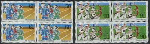 BUND 1982 Michel-Nummer 1127-1128 postfrisch SATZ(2) BLÖCKE