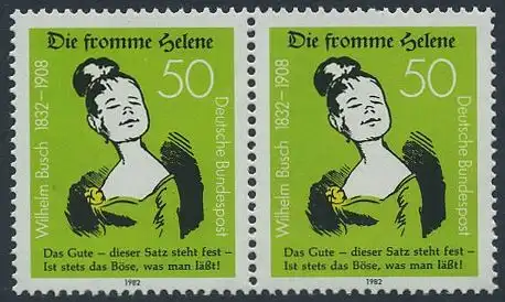 BUND 1982 Michel-Nummer 1129 postfrisch horiz.PAAR