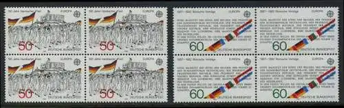 BUND 1982 Michel-Nummer 1130-1131 postfrisch SATZ(2) BLÖCKE