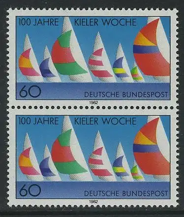 BUND 1982 Michel-Nummer 1132 postfrisch vert.PAAR