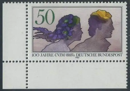BUND 1982 Michel-Nummer 1133 postfrisch EINZELMARKE ECKRAND unten links