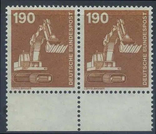 BUND 1982 Michel-Nummer 1136 postfrisch horiz.PAAR RAND unten