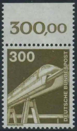 BUND 1982 Michel-Nummer 1138 postfrisch EINZELMARKE RAND oben (d)