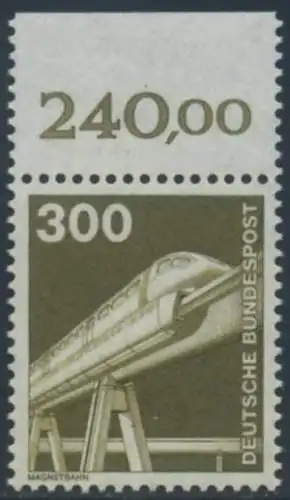 BUND 1982 Michel-Nummer 1138 postfrisch EINZELMARKE RAND oben (b)