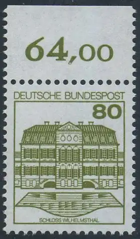 BUND 1982 Michel-Nummer 1140 postfrisch EINZELMARKE RAND oben (c)