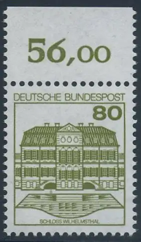 BUND 1982 Michel-Nummer 1140 postfrisch EINZELMARKE RAND oben (b)