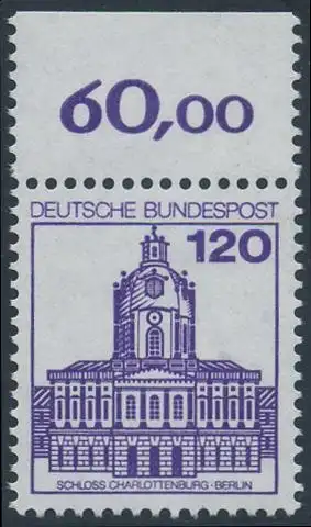 BUND 1982 Michel-Nummer 1141 postfrisch EINZELMARKE RAND oben