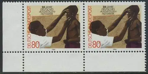 BUND 1982 Michel-Nummer 1146 postfrisch horiz.PAAR ECKRAND unten links