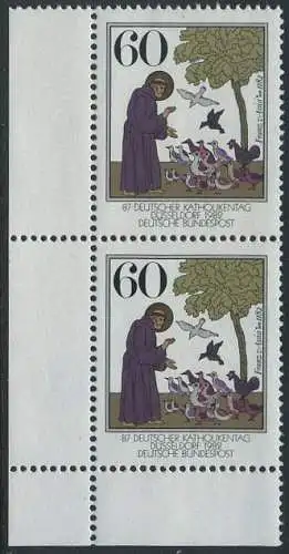 BUND 1982 Michel-Nummer 1149 postfrisch vert.PAAR ECKRAND unten links