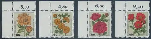 BUND 1982 Michel-Nummer 1150-1153 postfrisch SATZ(4) EINZELMARKEN ECKRÄNDER oben links