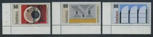 BUND 1983 Michel-Nummer 1164-1166 postfrisch SATZ(3) EINZELMARKEN ECKRÄNDER unten links