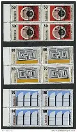 BUND 1983 Michel-Nummer 1164-1166 postfrisch SATZ(3) BLÖCKE RÄNDER links