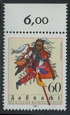 BUND 1983 Michel-Nummer 1167 postfrisch EINZELMARKE RAND oben (a)