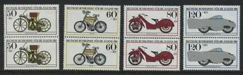 BUND 1983 Michel-Nummer 1168-1171 postfrisch SATZ(4) vert.PAARE
