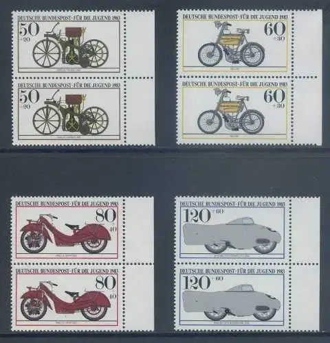 BUND 1983 Michel-Nummer 1168-1171 postfrisch SATZ(4) vert.PAARE RÄNDER rechts
