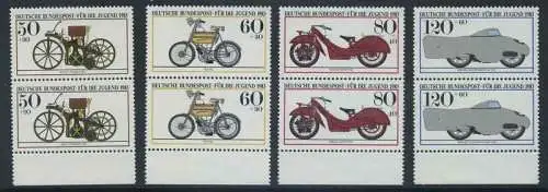 BUND 1983 Michel-Nummer 1168-1171 postfrisch SATZ(4) vert.PAARE RÄNDER unten