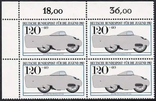 BUND 1983 Michel-Nummer 1171 postfrisch BLOCK ECKRAND oben links