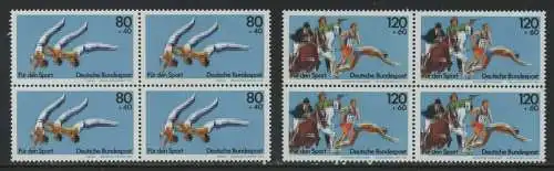 BUND 1983 Michel-Nummer 1172-1173 postfrisch SATZ(2) BLÖCKE