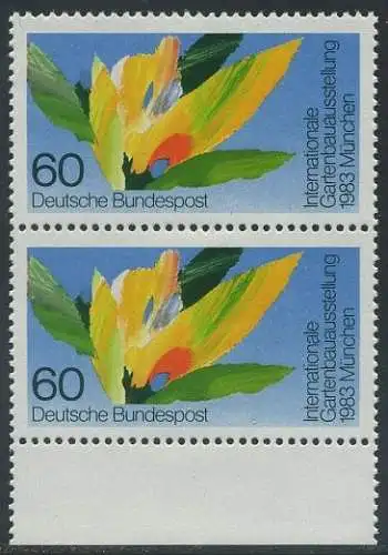 BUND 1983 Michel-Nummer 1174 postfrisch vert.PAAR RAND unten