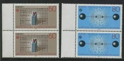 BUND 1983 Michel-Nummer 1175-1176 postfrisch SATZ(2) vert.PAARE RÄNDER links