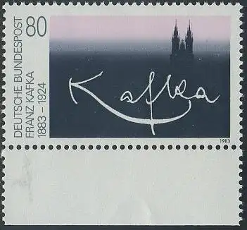 BUND 1983 Michel-Nummer 1178 postfrisch EINZELMARKE RAND unten