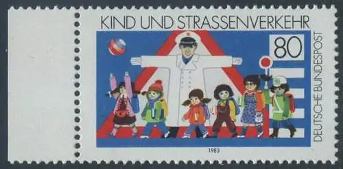 BUND 1983 Michel-Nummer 1181 postfrisch EINZELMARKE RAND links