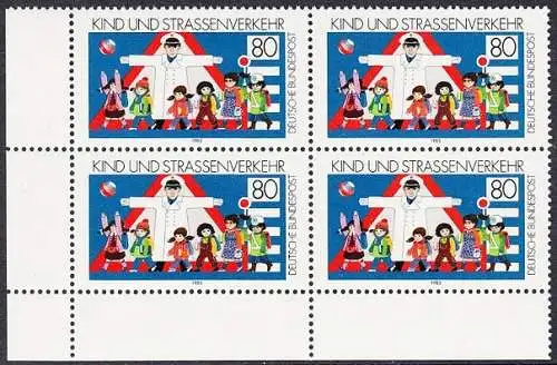 BUND 1983 Michel-Nummer 1181 postfrisch BLOCK ECKRAND unten links