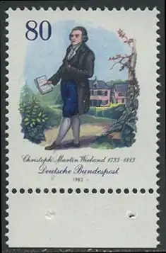 BUND 1983 Michel-Nummer 1183 postfrisch EINZELMARKE RAND unten