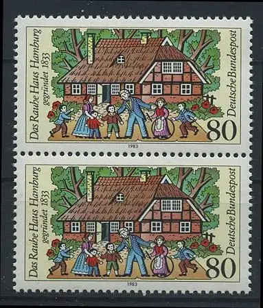 BUND 1983 Michel-Nummer 1186 postfrisch vert.PAAR