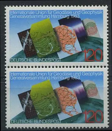 BUND 1983 Michel-Nummer 1187 postfrisch vert.PAAR