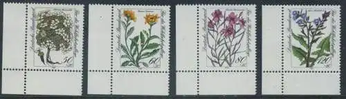 BUND 1983 Michel-Nummer 1188-1191 postfrisch SATZ(4) EINZELMARKEN ECKRÄNDER unten links