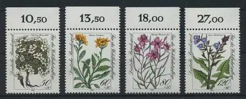 BUND 1983 Michel-Nummer 1188-1191 postfrisch SATZ(4) EINZELMARKEN RÄNDER oben (a)