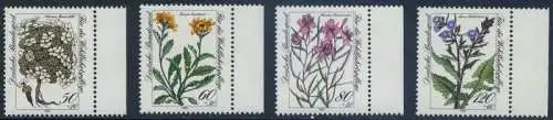 BUND 1983 Michel-Nummer 1188-1191 postfrisch SATZ(4) EINZELMARKEN RÄNDER rechts