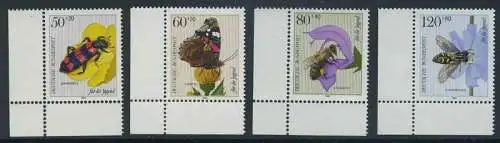 BUND 1984 Michel-Nummer 1202-1205 postfrisch SATZ(4) EINZELMARKEN ECKRÄNDER unten links
