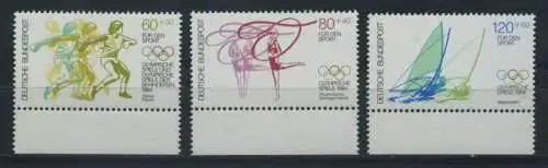 BUND 1984 Michel-Nummer 1206-1208 postfrisch SATZ(3) EINZELMARKEN RÄNDER unten