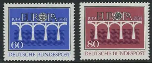 BUND 1984 Michel-Nummer 1210-1211 postfrisch SATZ(2) EINZELMARKEN