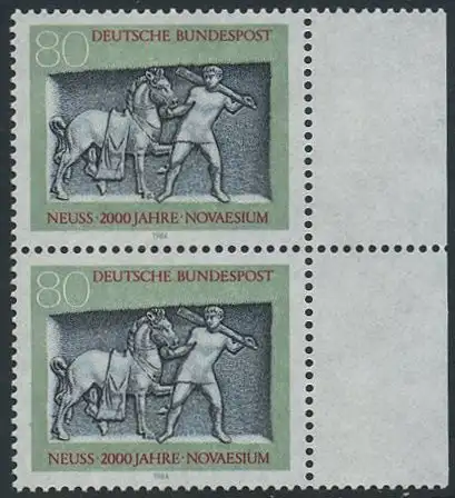 BUND 1984 Michel-Nummer 1218 postfrisch vert.PAAR RAND rechts