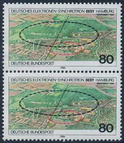 BUND 1984 Michel-Nummer 1221 postfrisch vert.PAAR