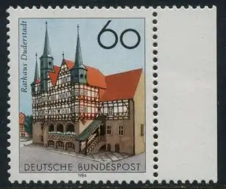 BUND 1984 Michel-Nummer 1222 postfrisch EINZELMARKE RAND rechts