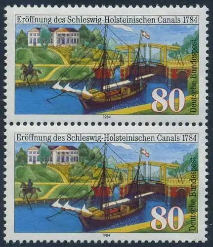 BUND 1984 Michel-Nummer 1223 postfrisch vert.PAAR