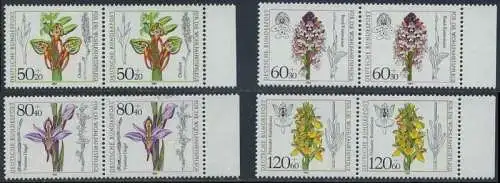 BUND 1984 Michel-Nummer 1225-1228 postfrisch SATZ(4) horiz.PAARE RÄNDER rechts