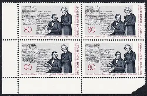 BUND 1985 Michel-Nummer 1236 postfrisch BLOCK ECKRAND unten links