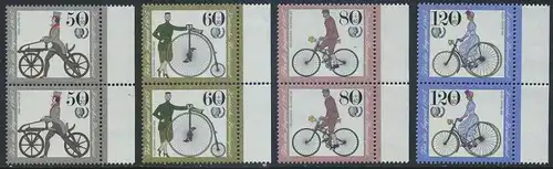 BUND 1985 Michel-Nummer 1242-1245 postfrisch SATZ(4) vert.PAARE RÄNDER rechts