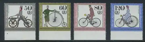 BUND 1985 Michel-Nummer 1242-1245 postfrisch SATZ(4) EINZELMARKEN RÄNDER unten