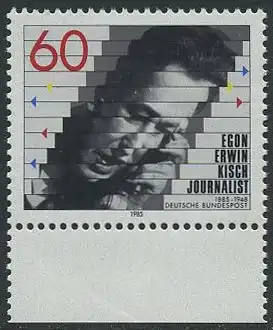 BUND 1985 Michel-Nummer 1247 postfrisch EINZELMARKE RAND unten