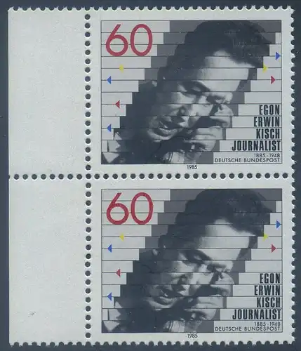 BUND 1985 Michel-Nummer 1247 postfrisch vert.PAAR RAND links