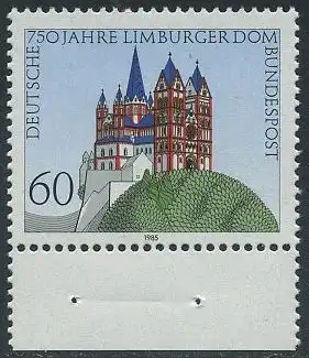 BUND 1985 Michel-Nummer 1250 postfrisch EINZELMARKE RAND unten