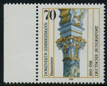BUND 1985 Michel-Nummer 1251 postfrisch EINZELMARKE RAND links