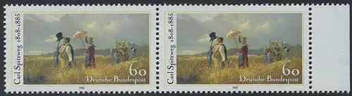 BUND 1985 Michel-Nummer 1258 postfrisch horiz.PAAR RAND rechts